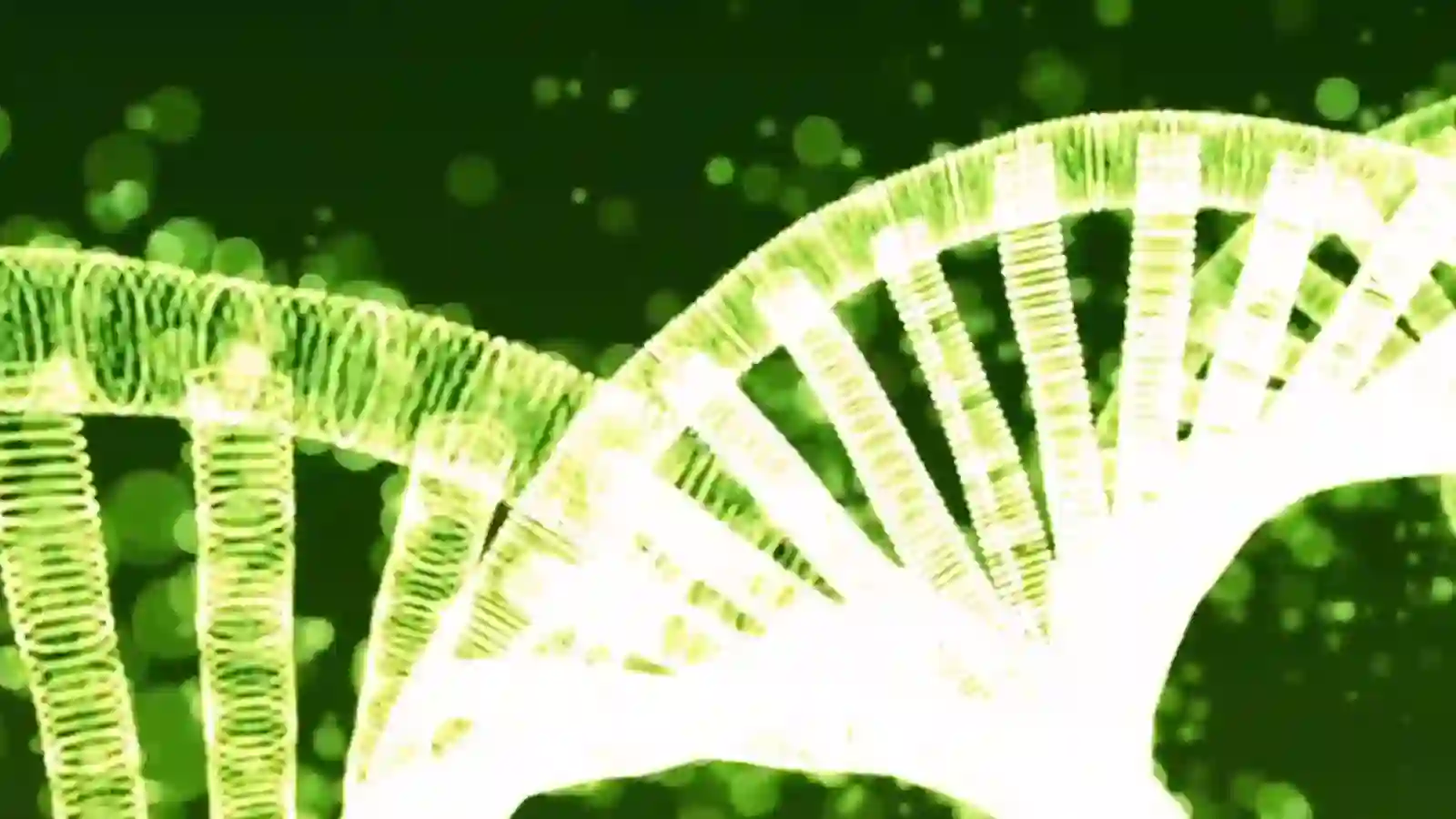 Abstract visualization of AI-driven biological data analysis